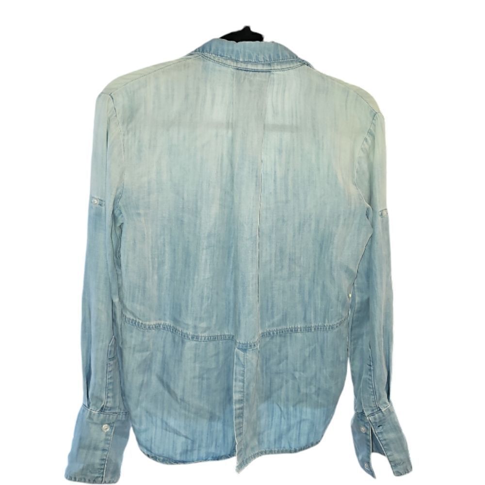 Bella Dahl Split Back Button Down - Light Ombre W… - image 6